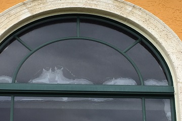 Delaminated Transom Window Glass Replacement